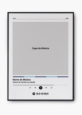 Quadro Spotify Personalizável - Música