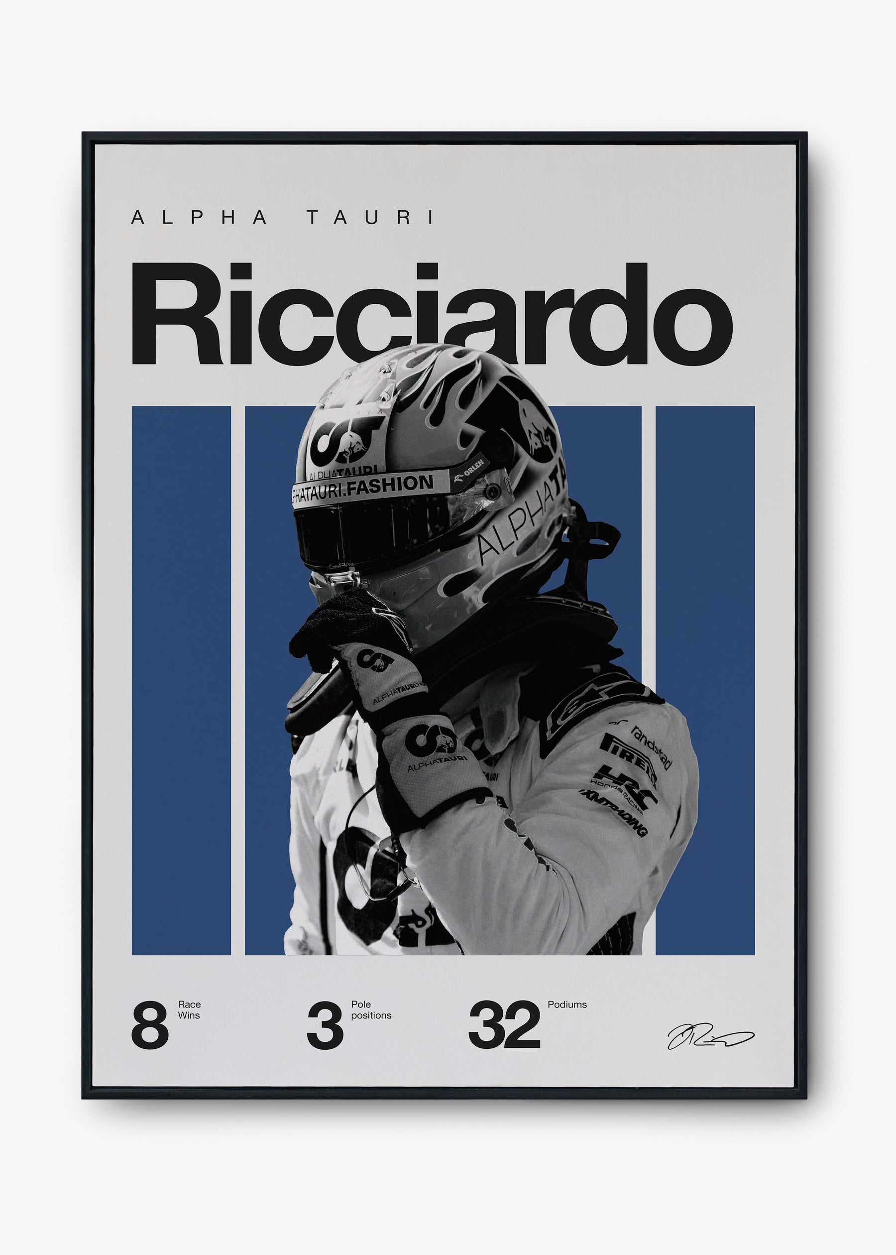 Quadro Daniel Ricciardo F1 Print