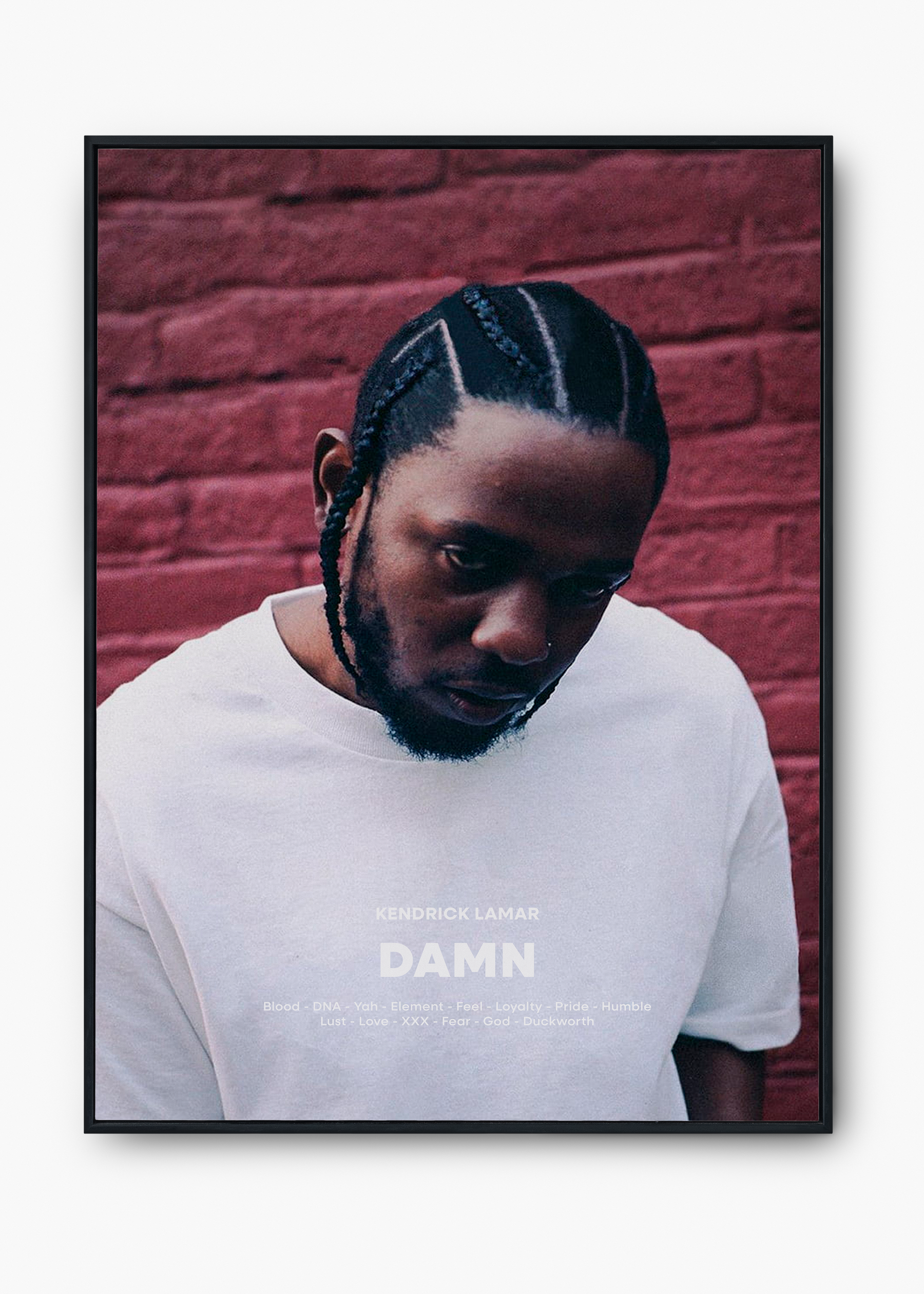 Quadro Kendrick Lamar Damn Capa