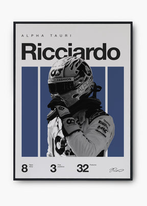 Quadro Daniel Ricciardo F1 Print