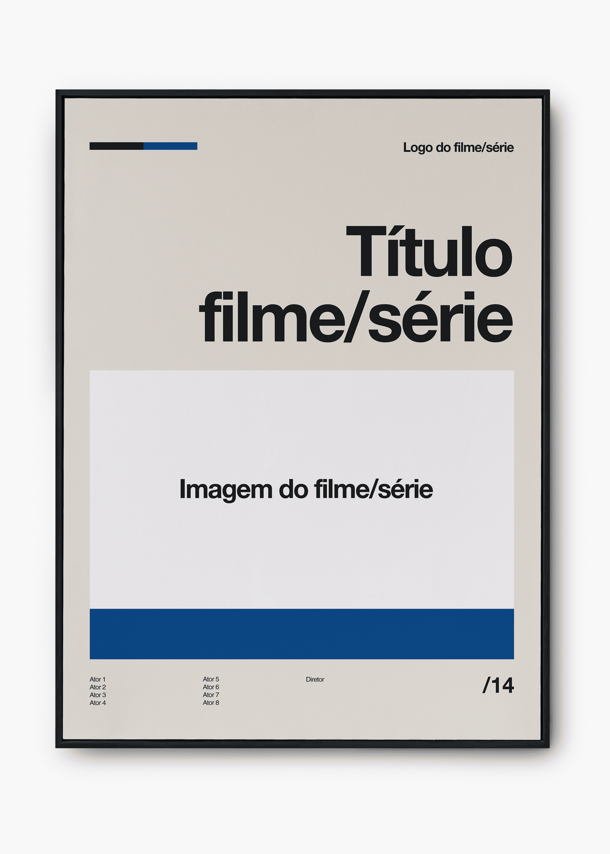 Quadro Personalizável - Filmes e Séries