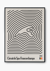 Quadro Spa-Francorchamps F1 Mosaic