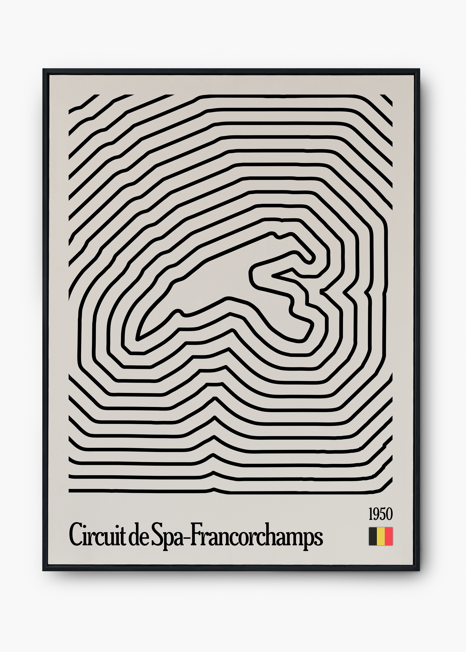 Quadro Spa-Francorchamps F1 Mosaic