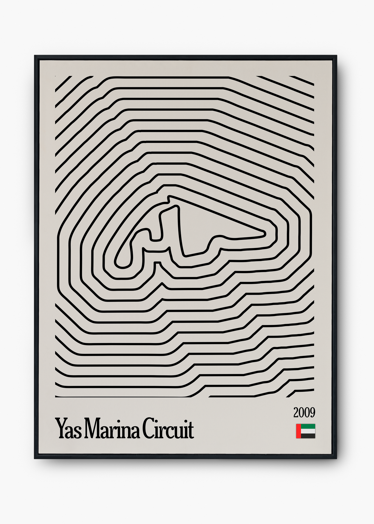 Quadro Yas Marina Circuit F1 Black