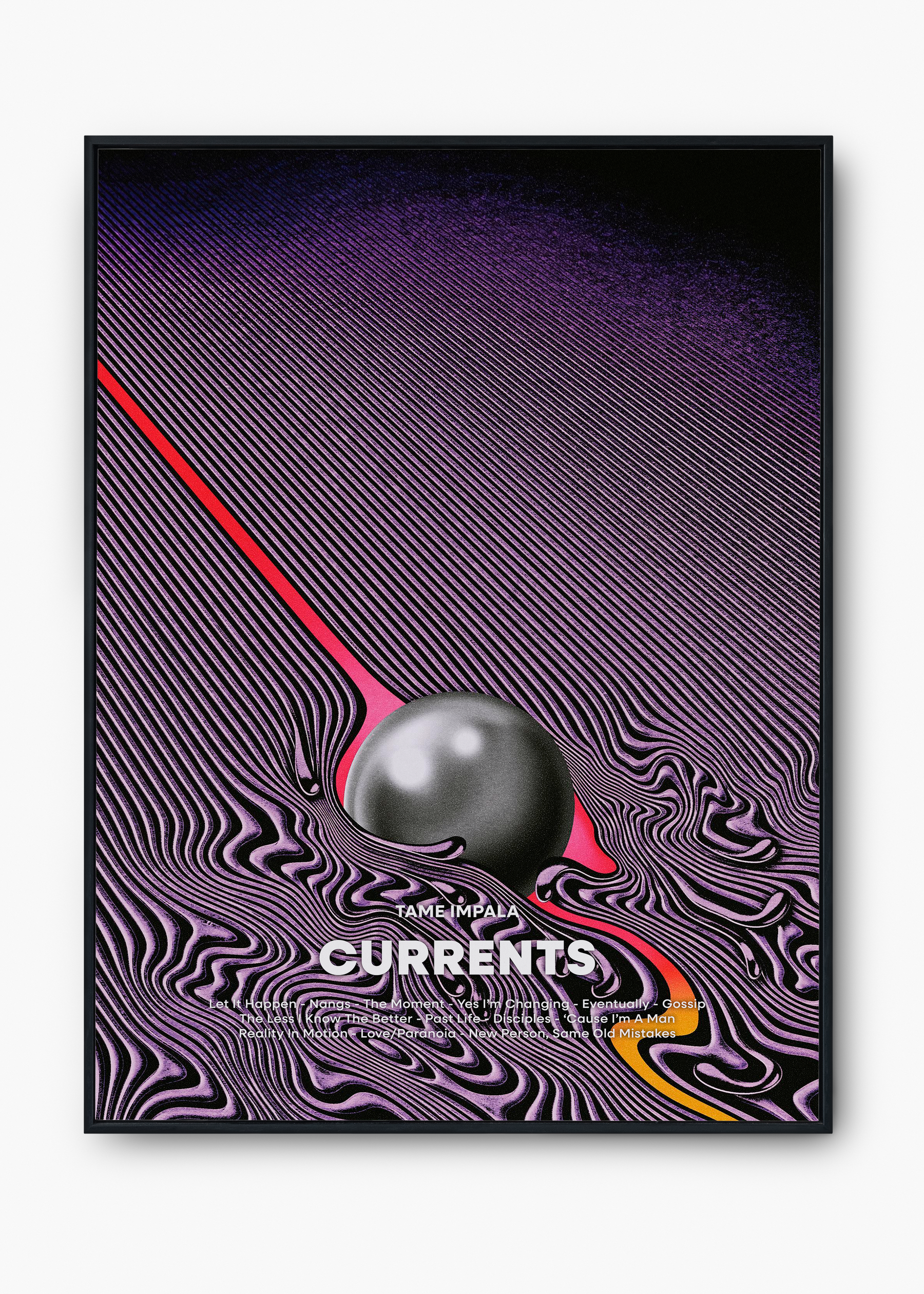 Quadro Tame Impala Currents Capa