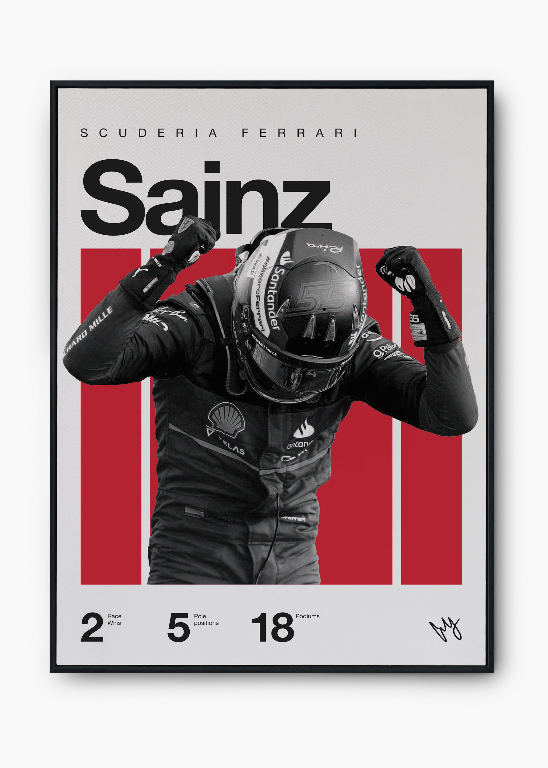 Quadro Carlos Sainz F1 Print