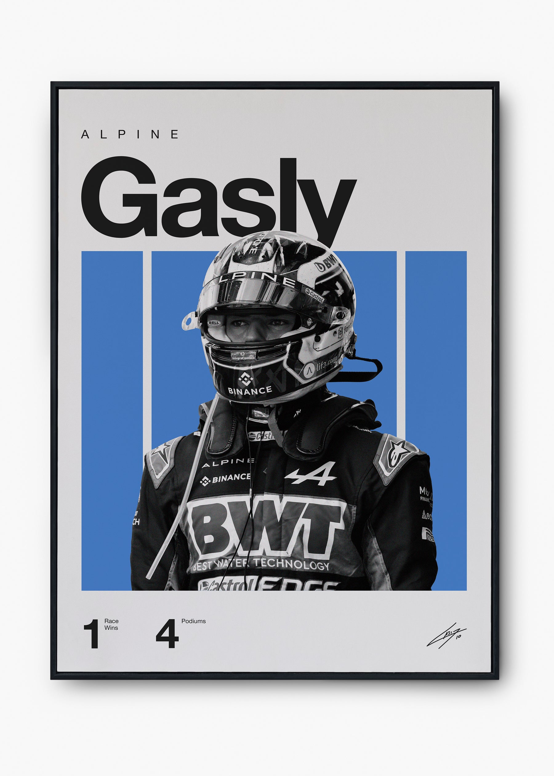 Quadro Pierre Gasly F1 Print