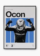 Quadro Esteban Ocon F1 Print