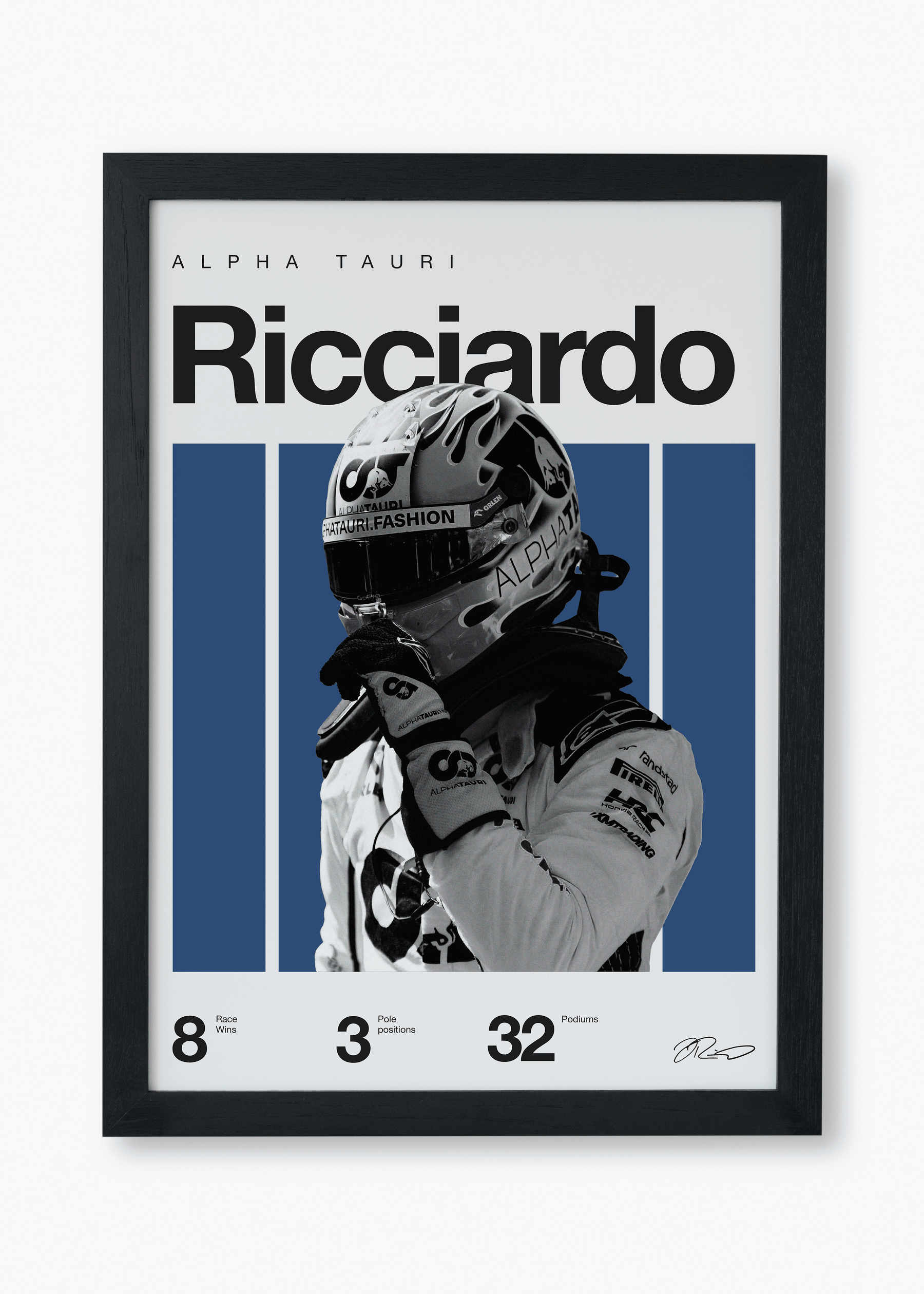 Quadro Daniel Ricciardo F1 Print