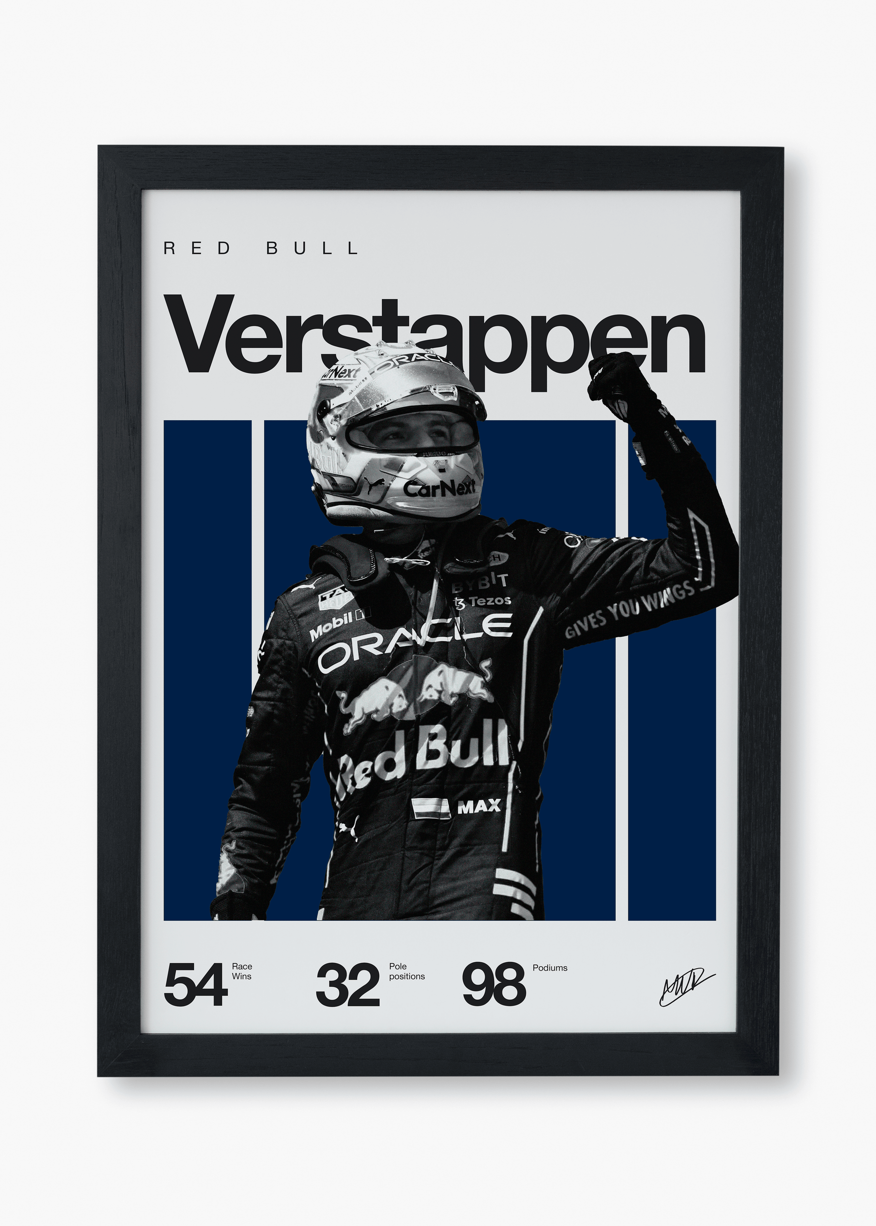 Quadro Max Verstappen F1 Print