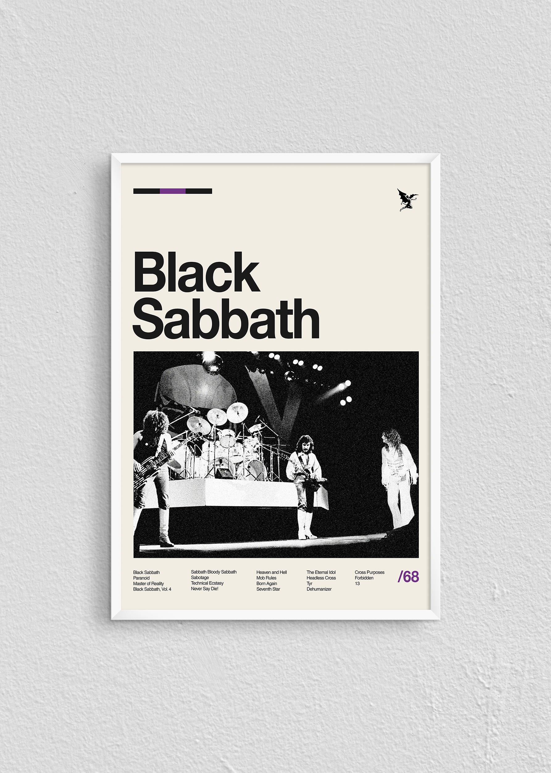 Quadro Banda Black Sabbath