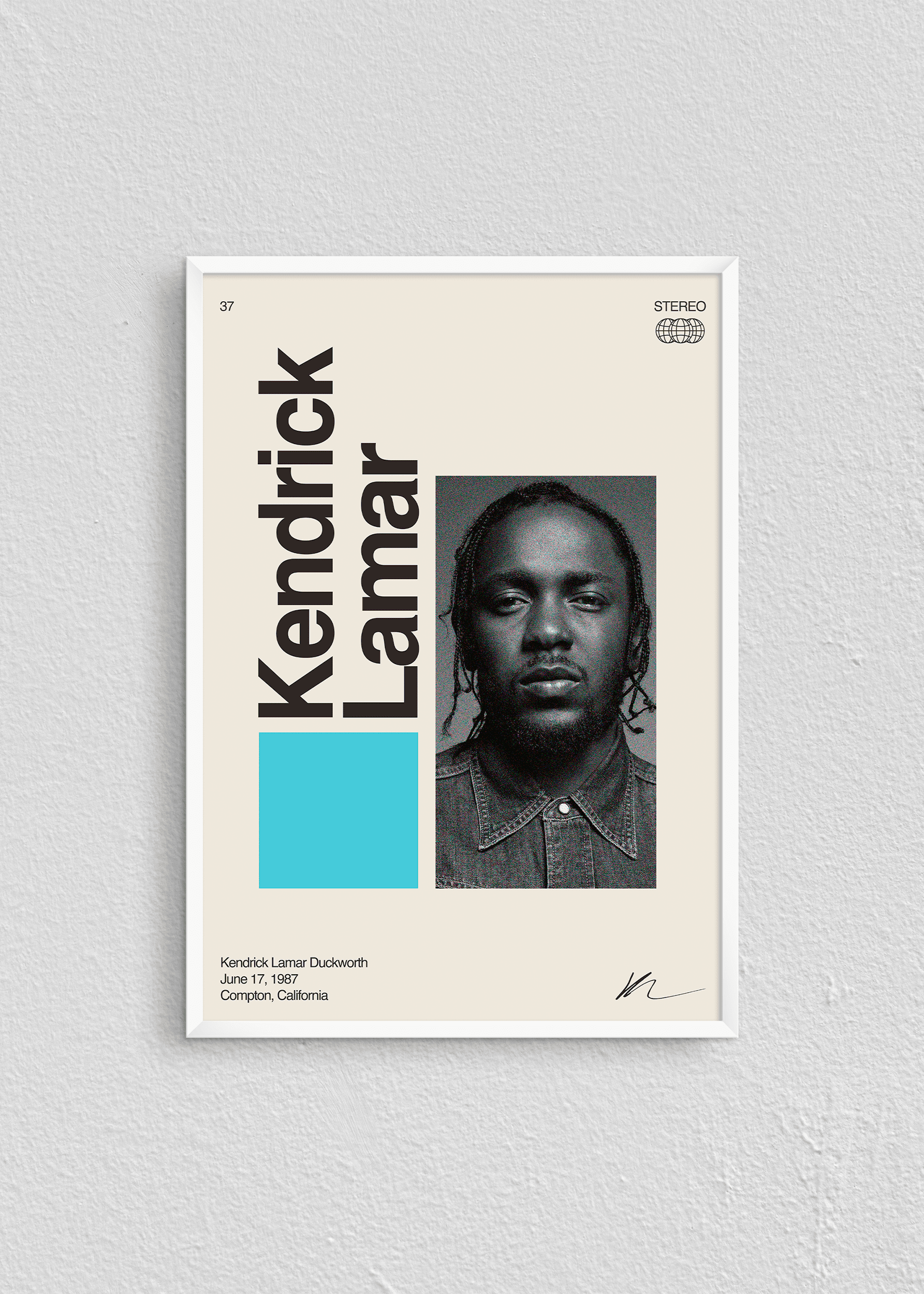 Quadro Signature Kendrick Lamar