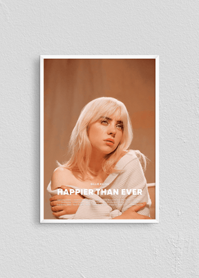 Quadro Billie Eilish Happier Than Ever Capa