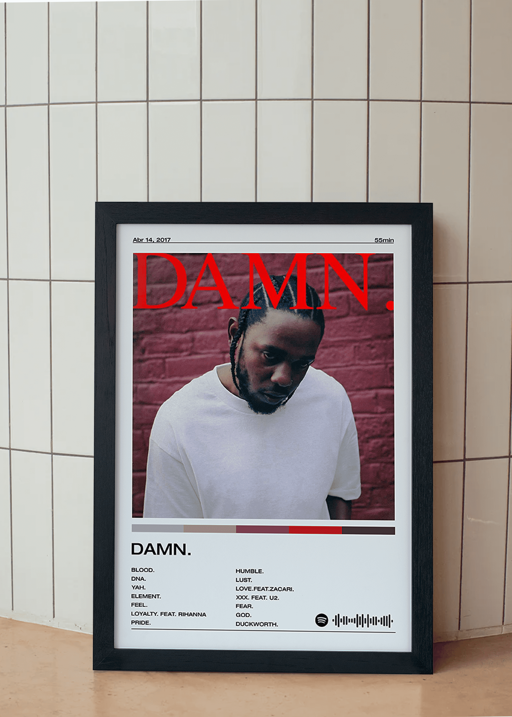 Quadro Kendrick Lamar DAMN.