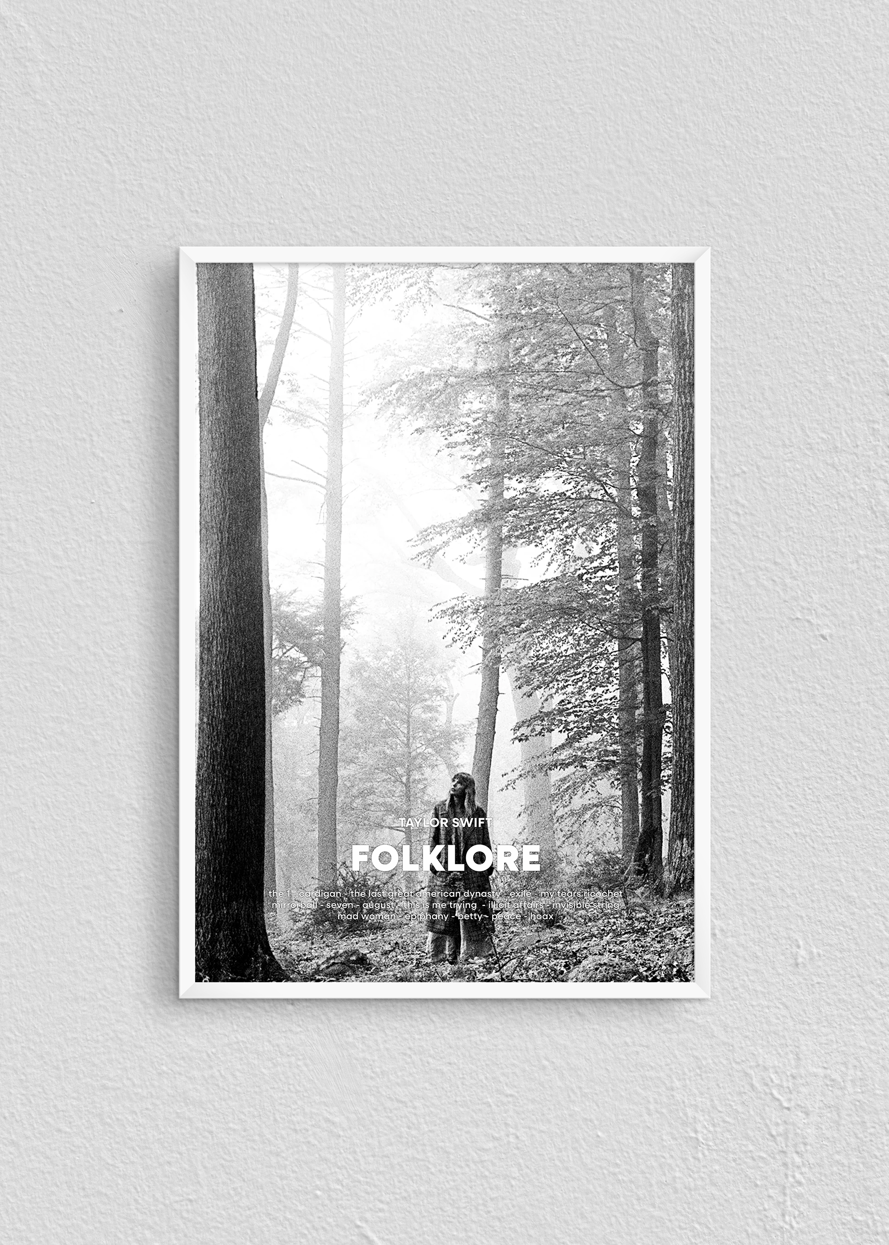 Quadro Taylor Swift Folklore Capa