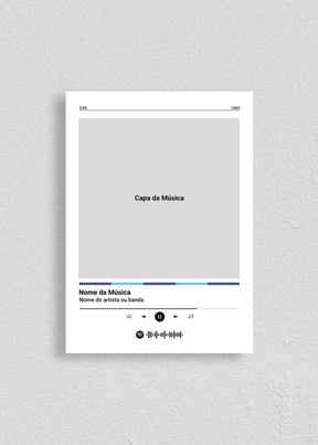 Quadro Spotify Personalizável - Música