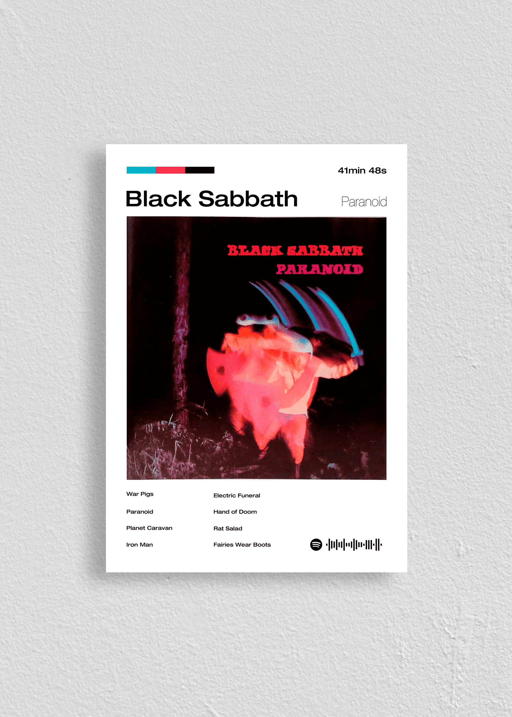 Quadro Black Sabbath Paranoid