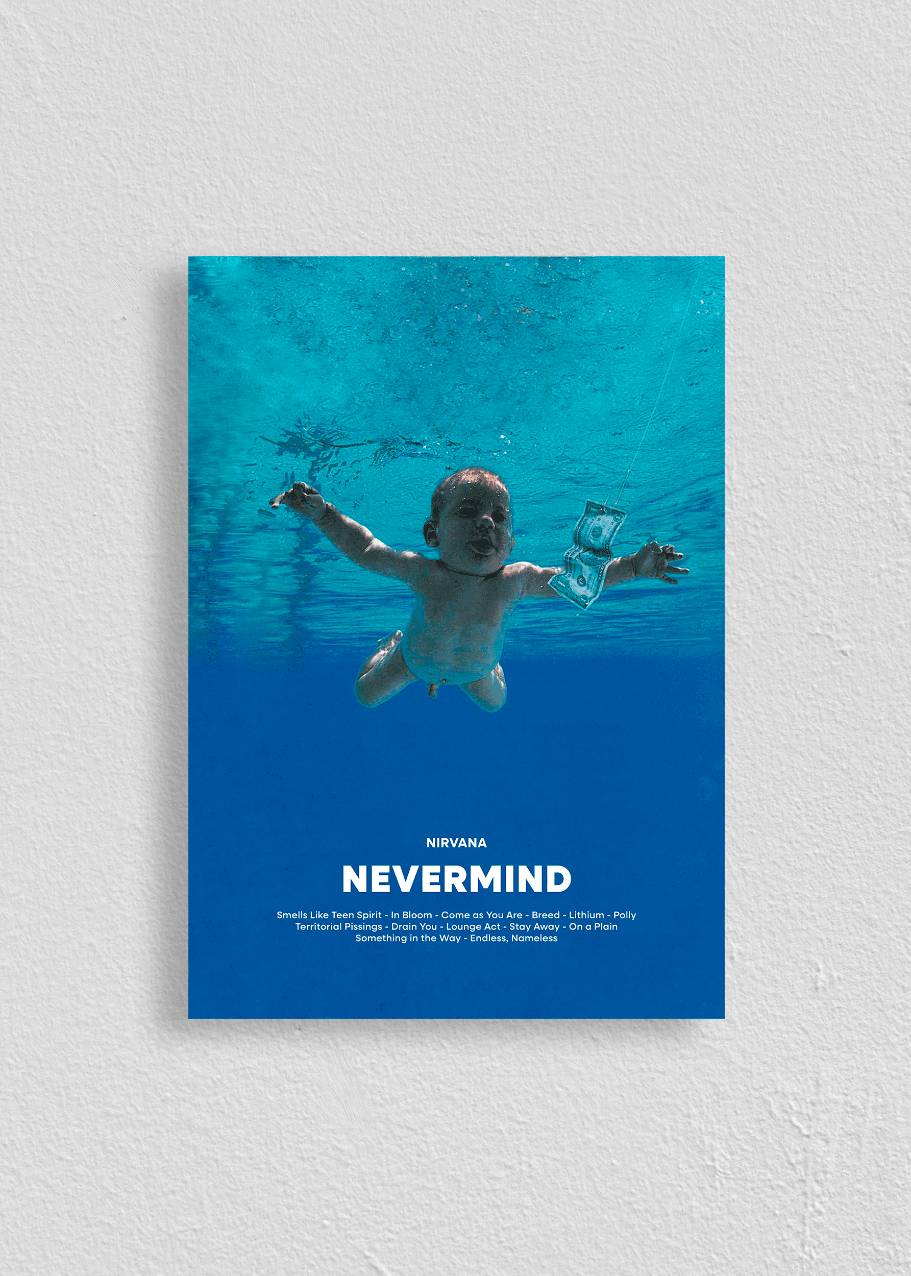 Quadro Nirvana Nevermind Capa