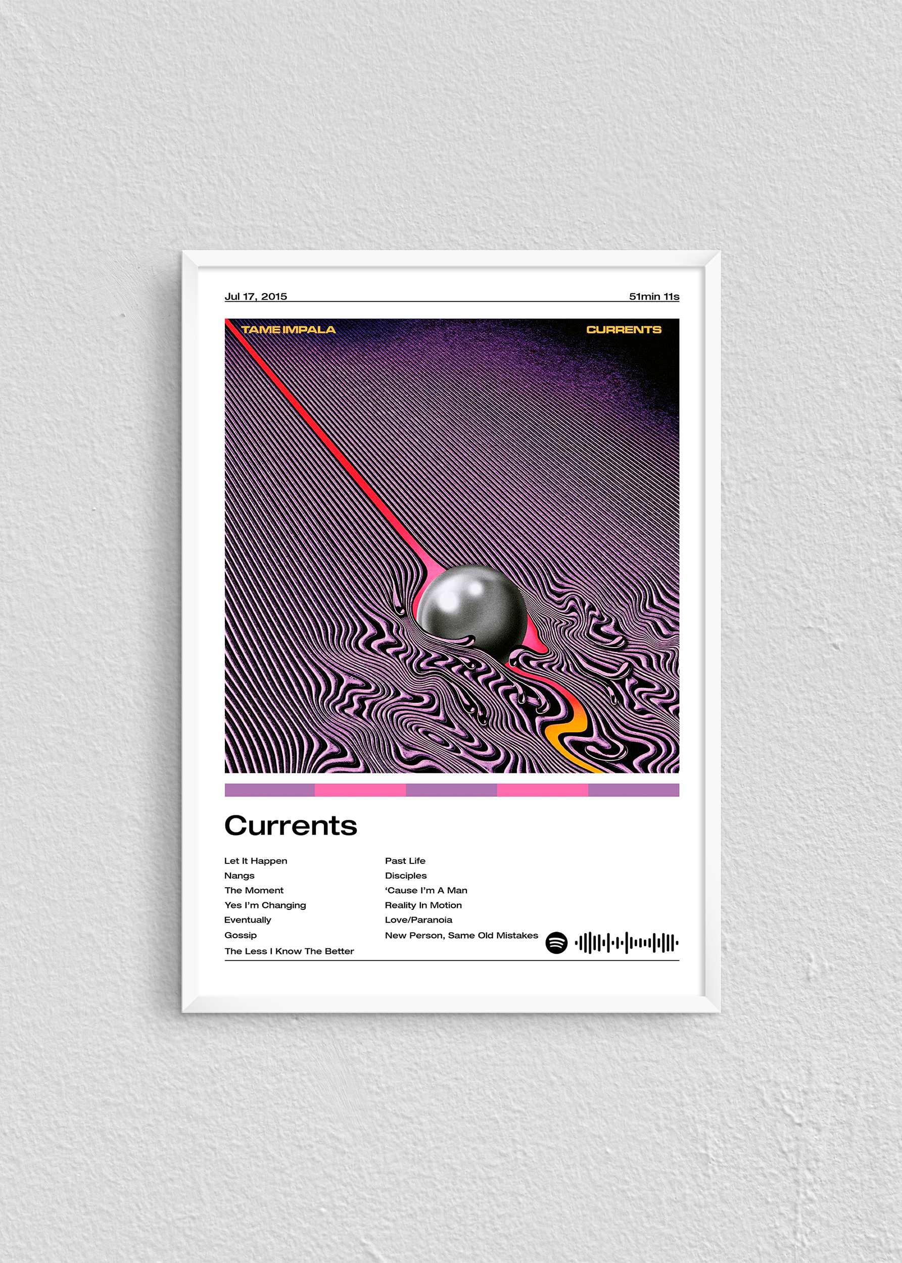 Quadro Tame Impala Currents