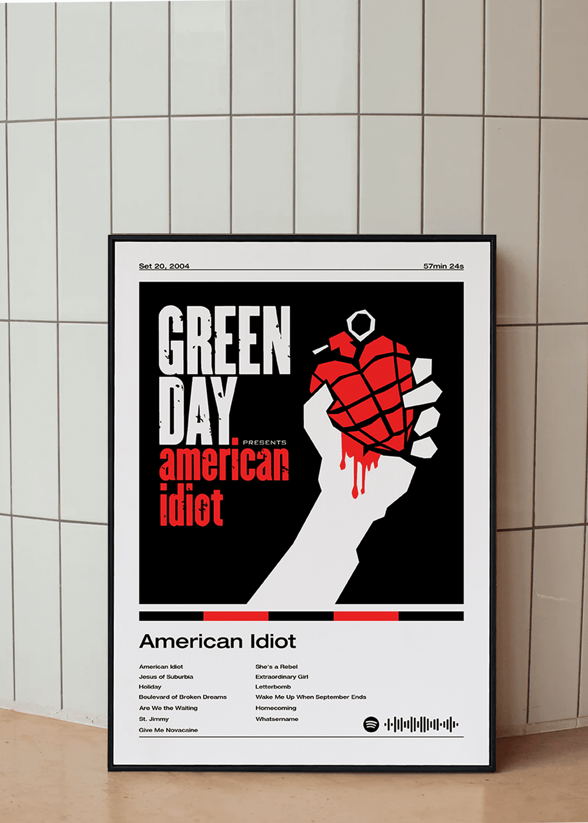 Quadro Green Day American Idiot