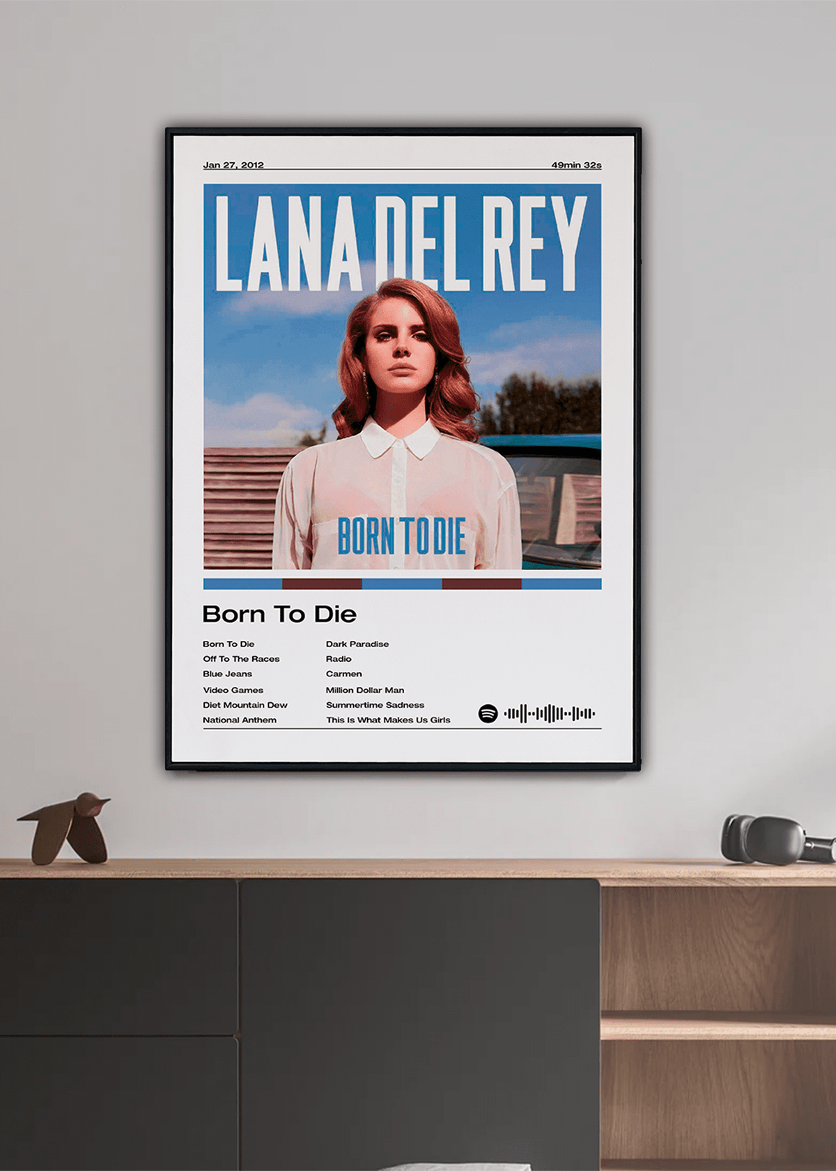 Quadro Lana Del Rey Born To Die