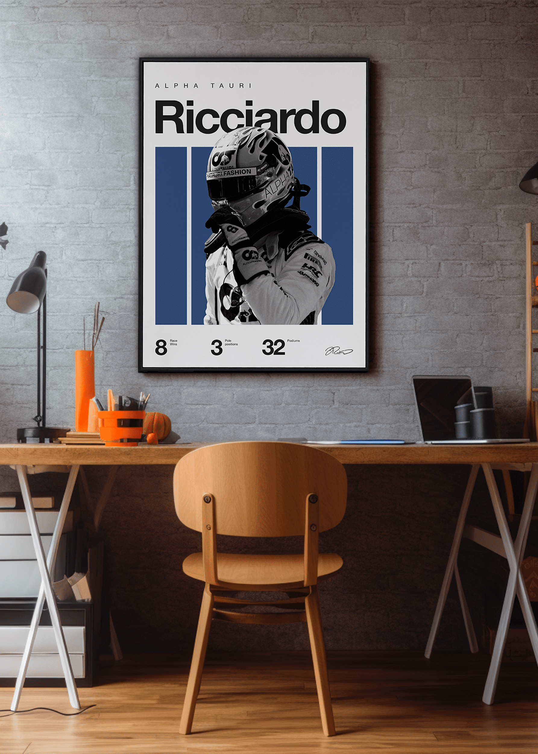 Quadro Daniel Ricciardo F1 Print