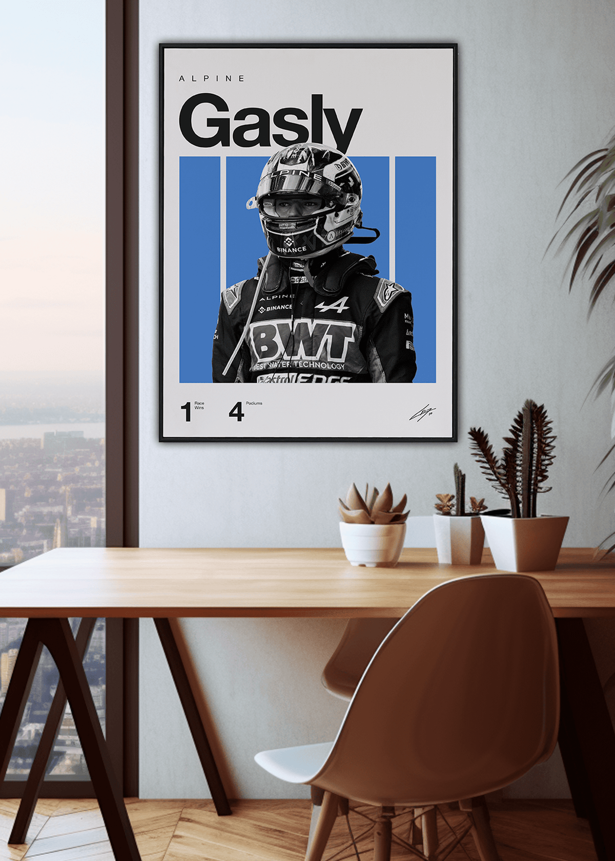 Quadro Pierre Gasly F1 Print