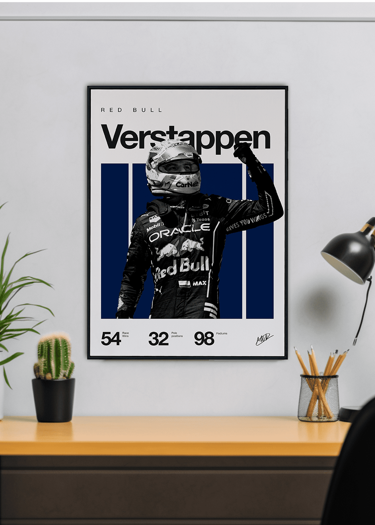 Quadro Max Verstappen F1 Print