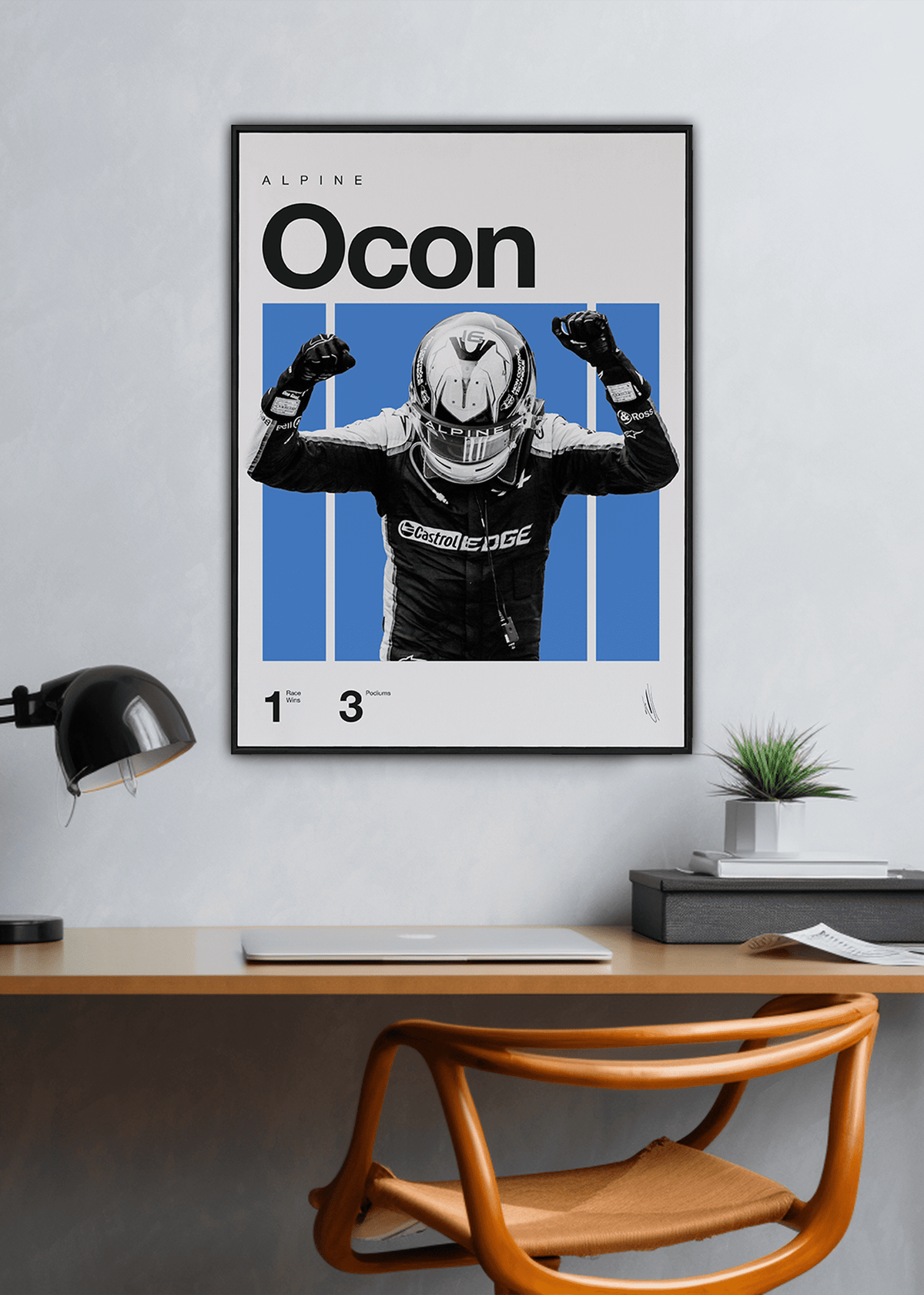 Quadro Esteban Ocon F1 Print
