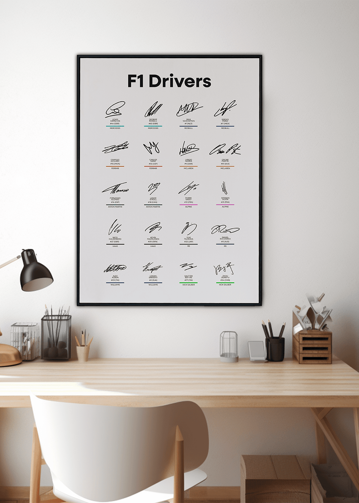 Quadro F1 Drivers - Temporada 2024