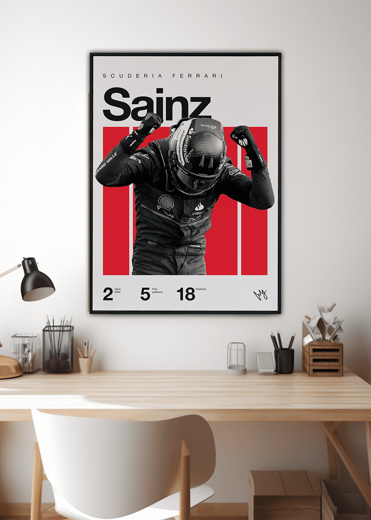 Quadro Carlos Sainz F1 Print