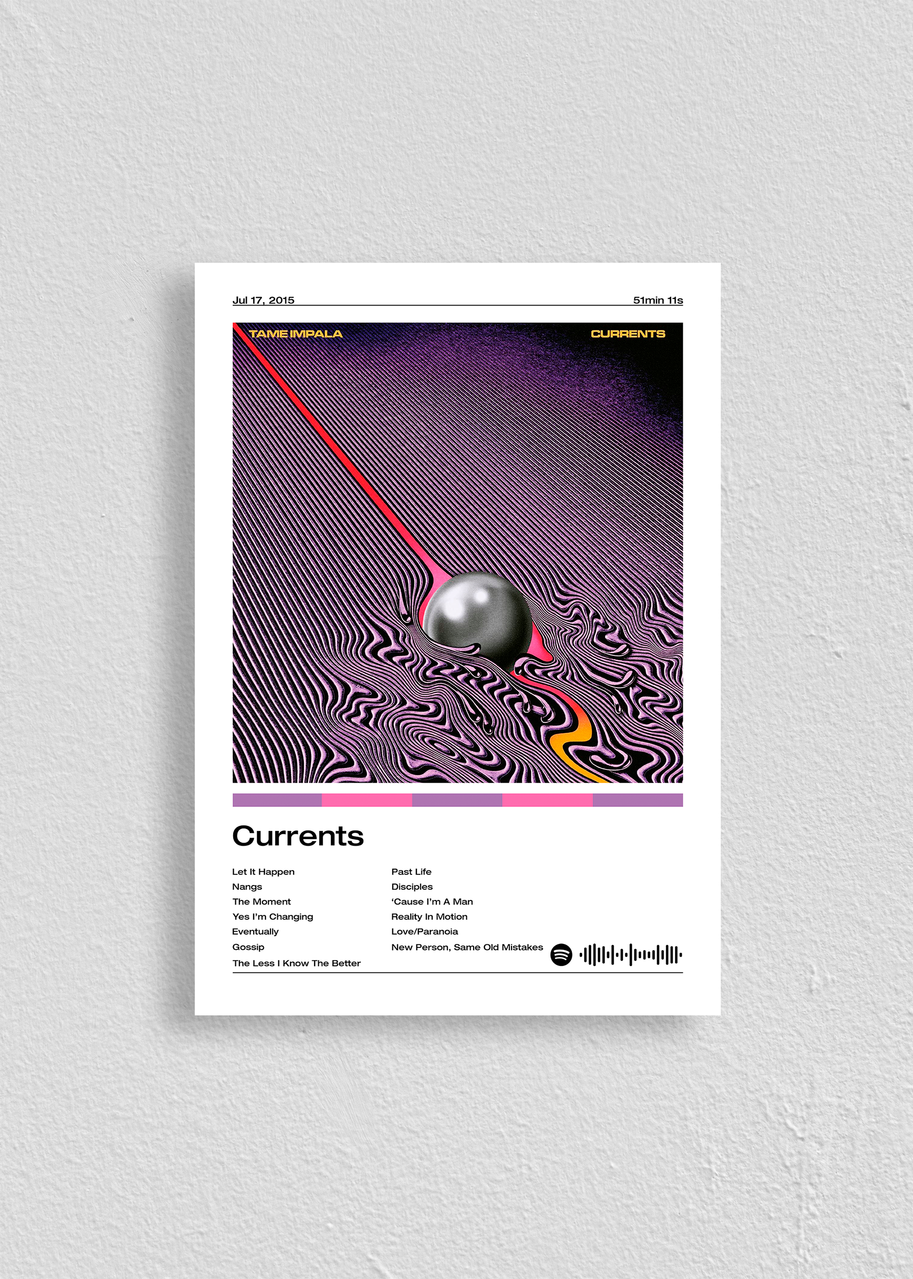 Quadro Tame Impala Currents