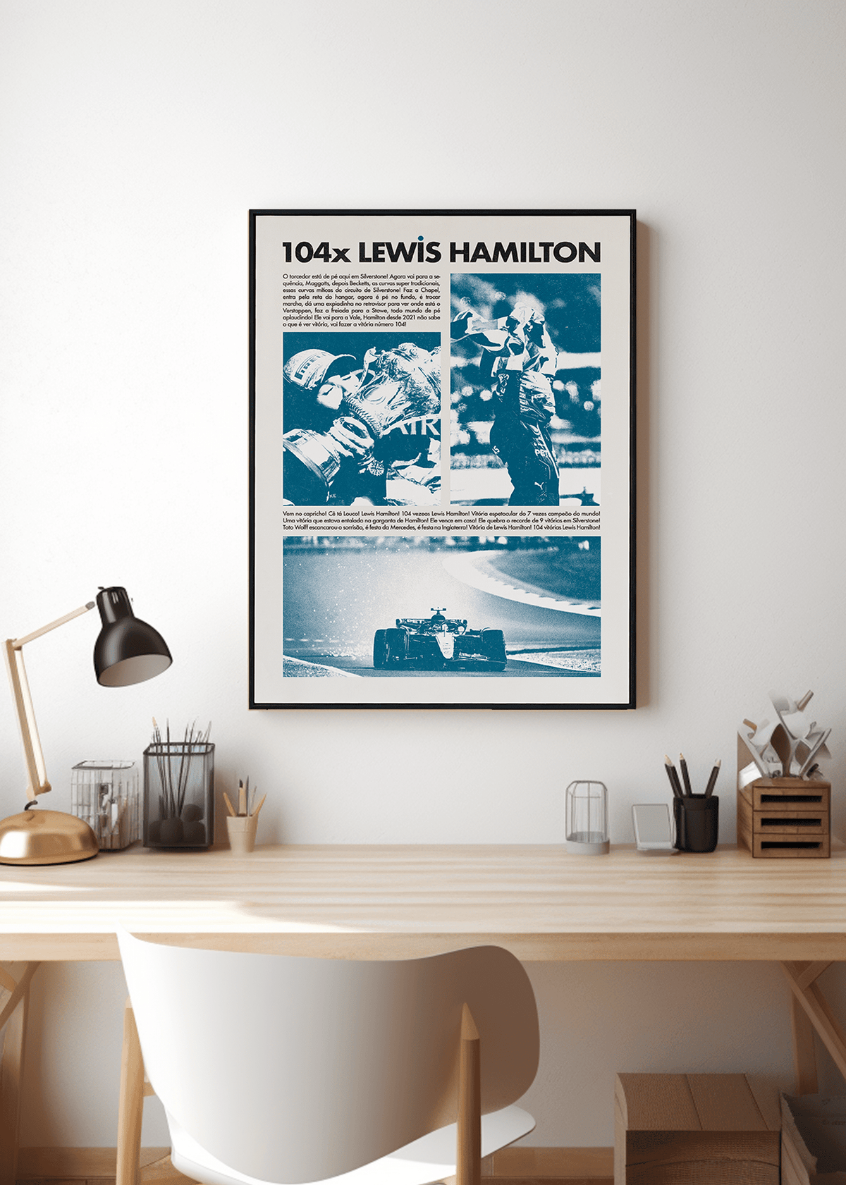 Quadro Lewis Hamilton 104x Silverstone