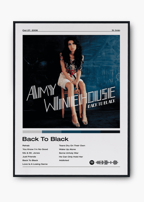 Quadro Amy Winehouse Back To Black