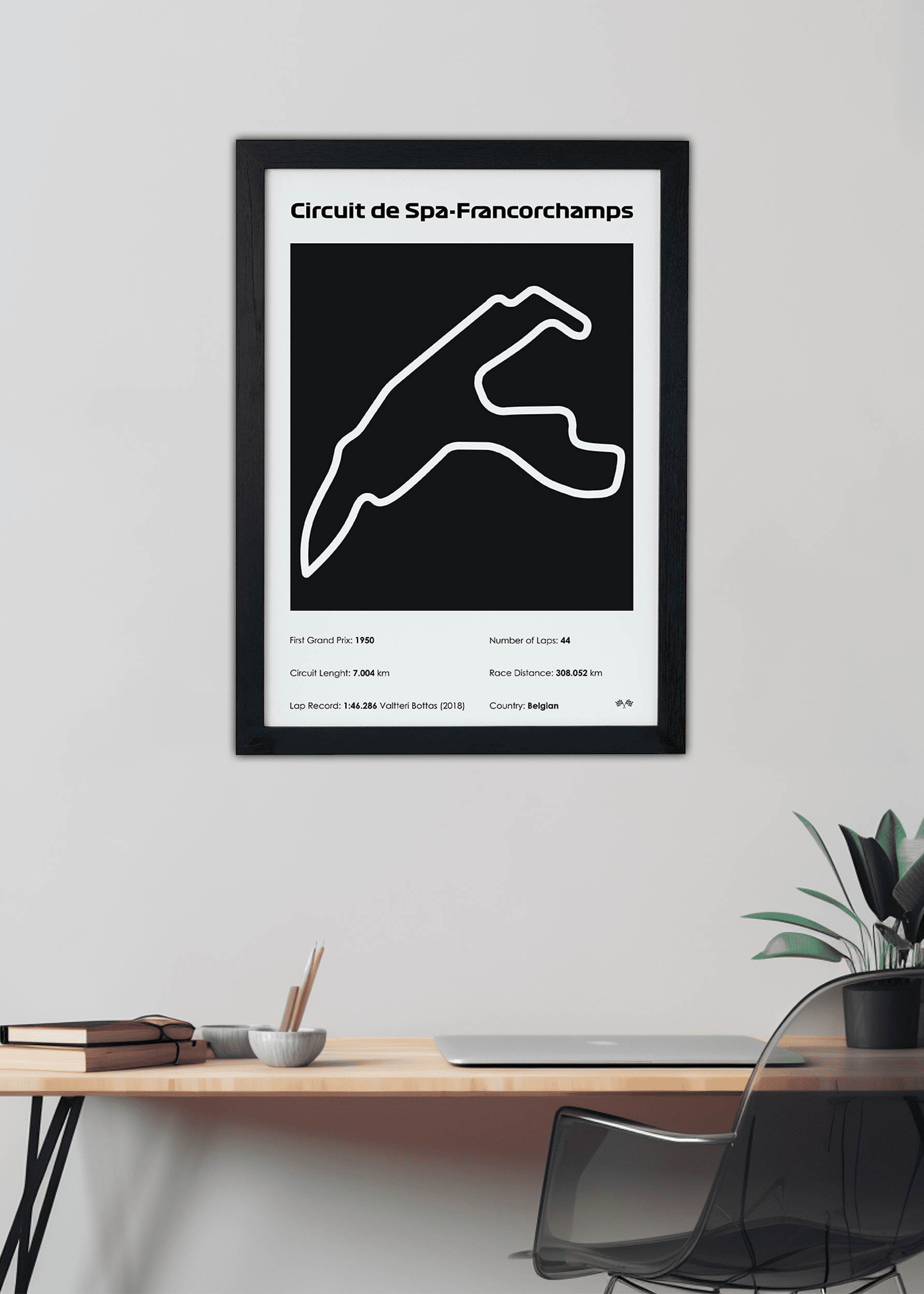 Quadro Spa-Francorchamps F1 Black