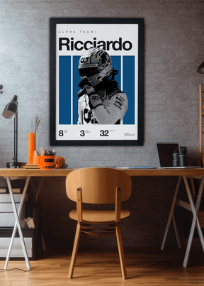 Quadro Daniel Ricciardo F1 Print