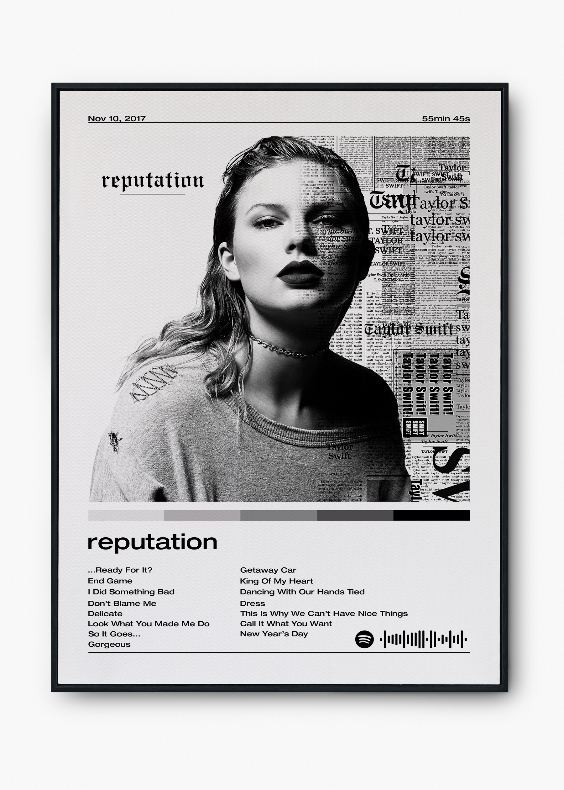 Quadro Taylor Swift Reputation