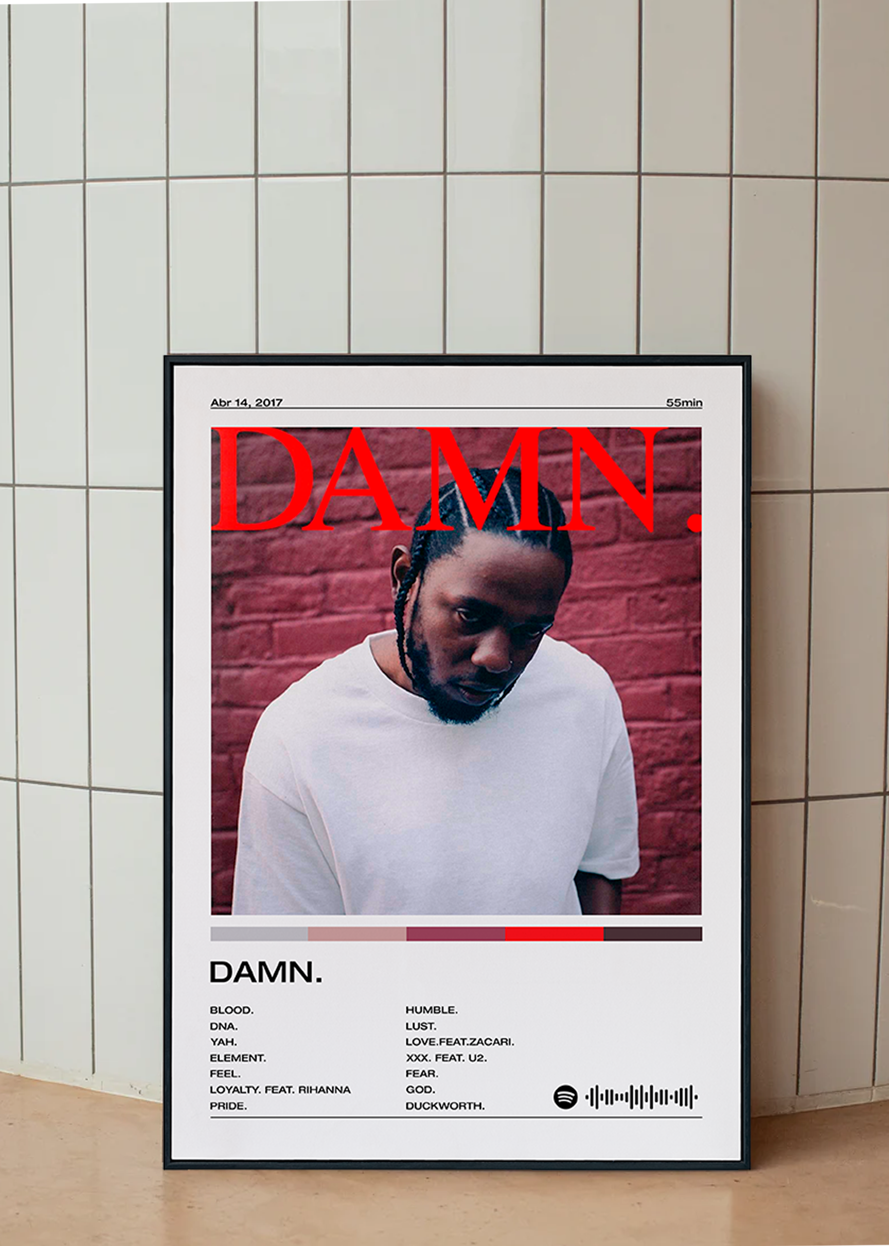 Quadro Kendrick Lamar DAMN.