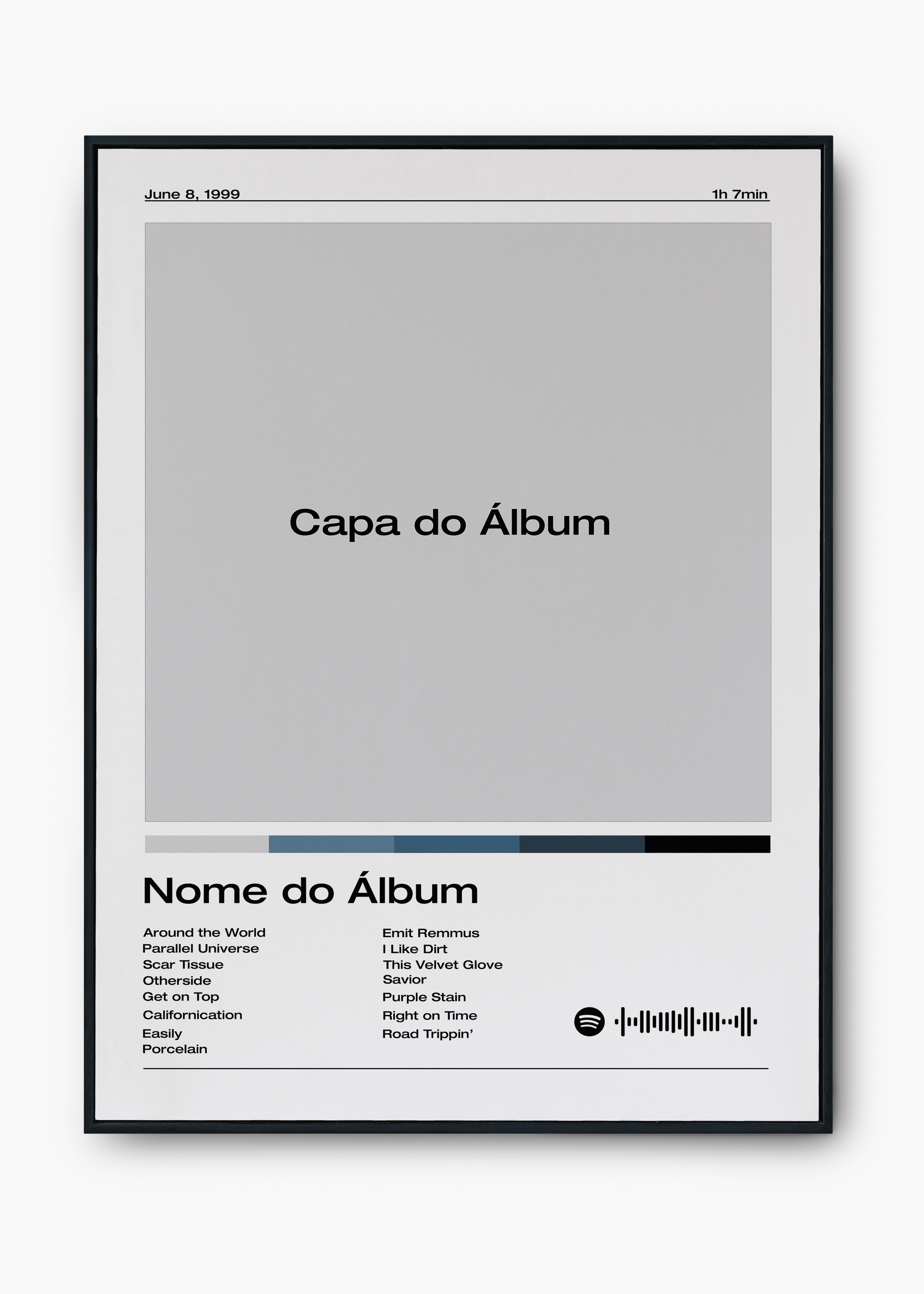 Quadro Spotify Personalizável - Álbum