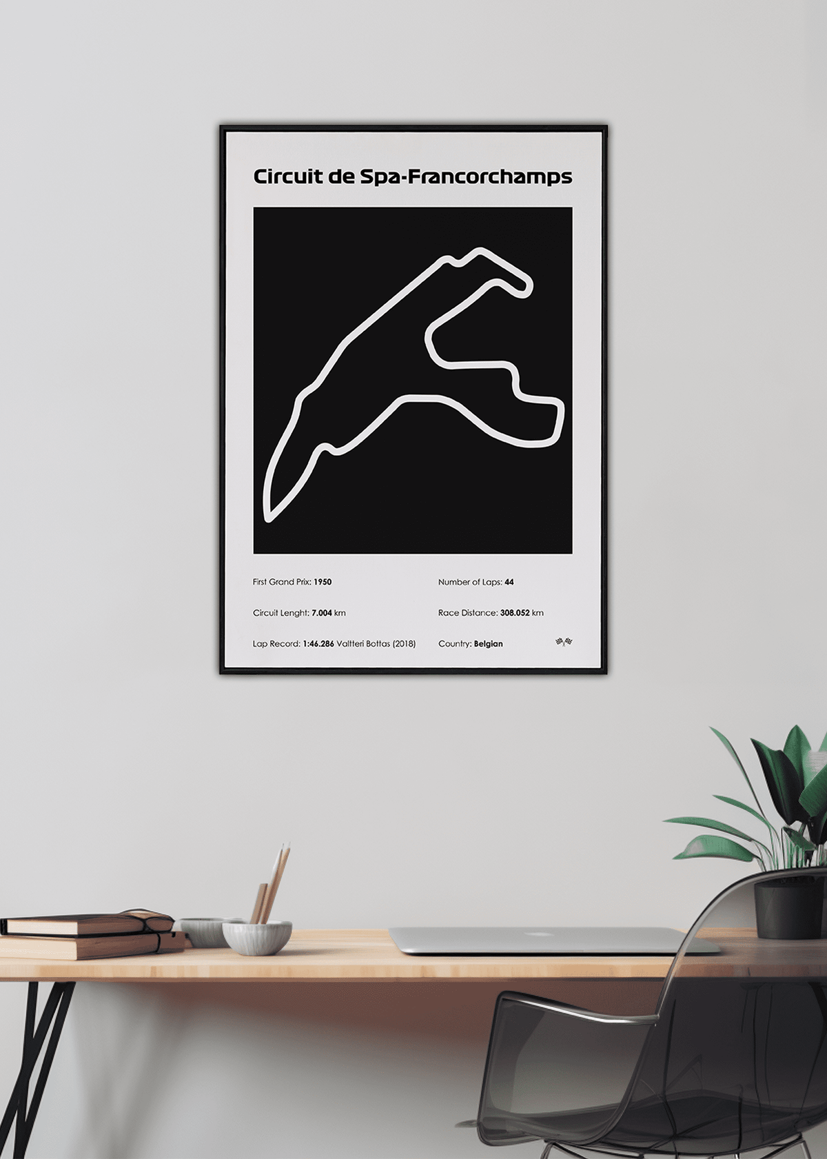 Quadro Spa-Francorchamps F1 Black